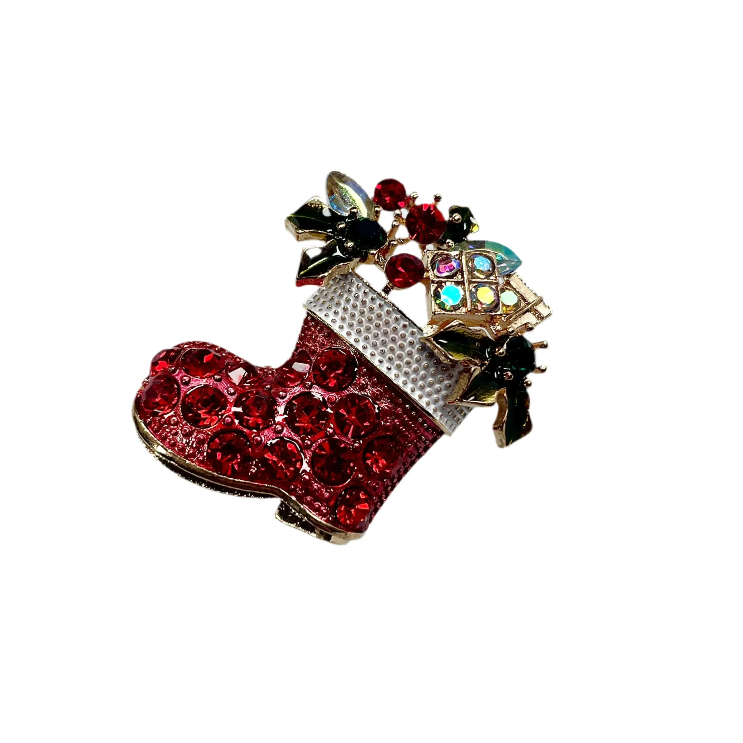 Cheap Laura Vita Bijou broche Chaussette de Noël