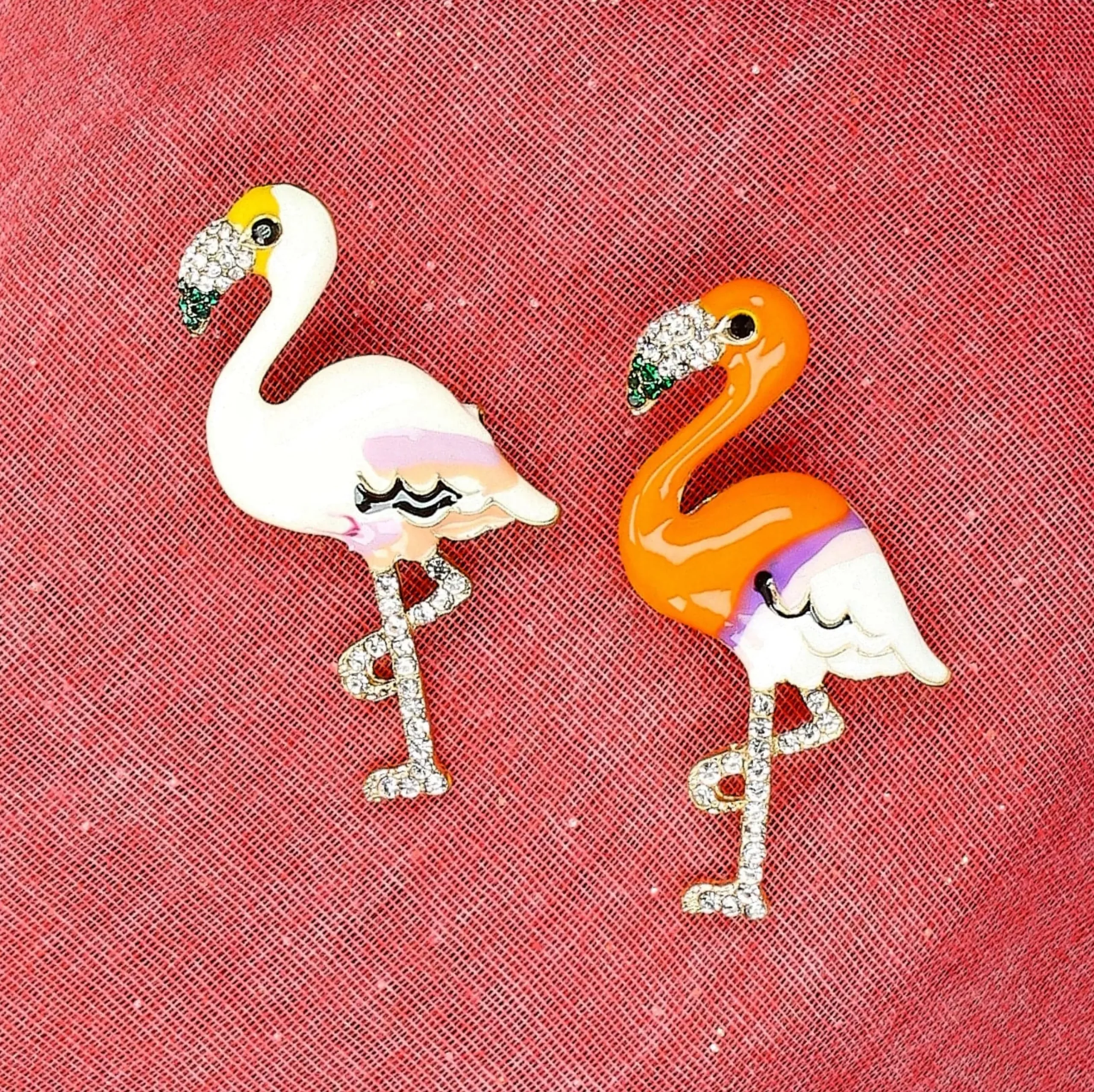 Shop Laura Vita Bijou broche Flamant Rose