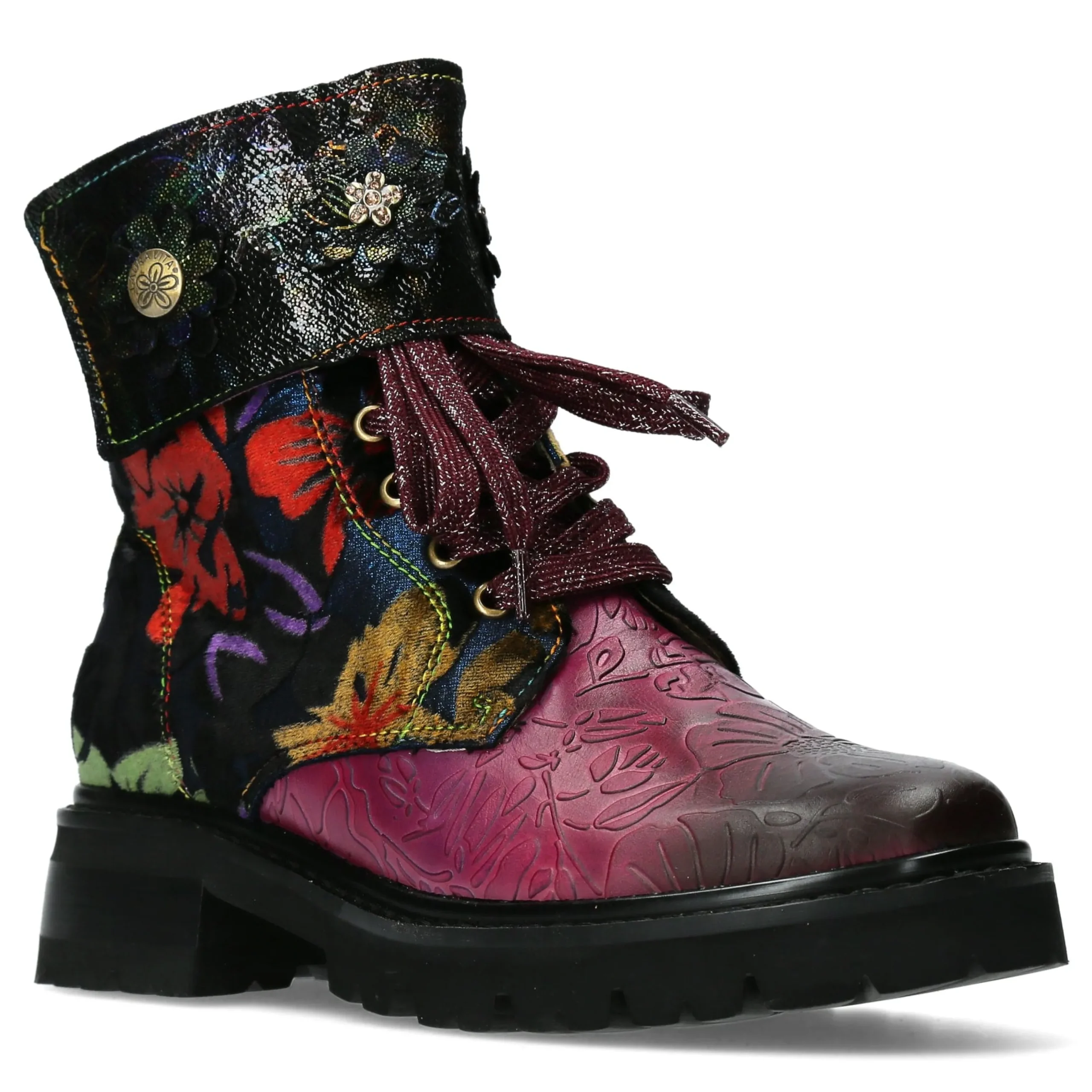 Shop Laura Vita Bottines - KOULEO 04 Violet