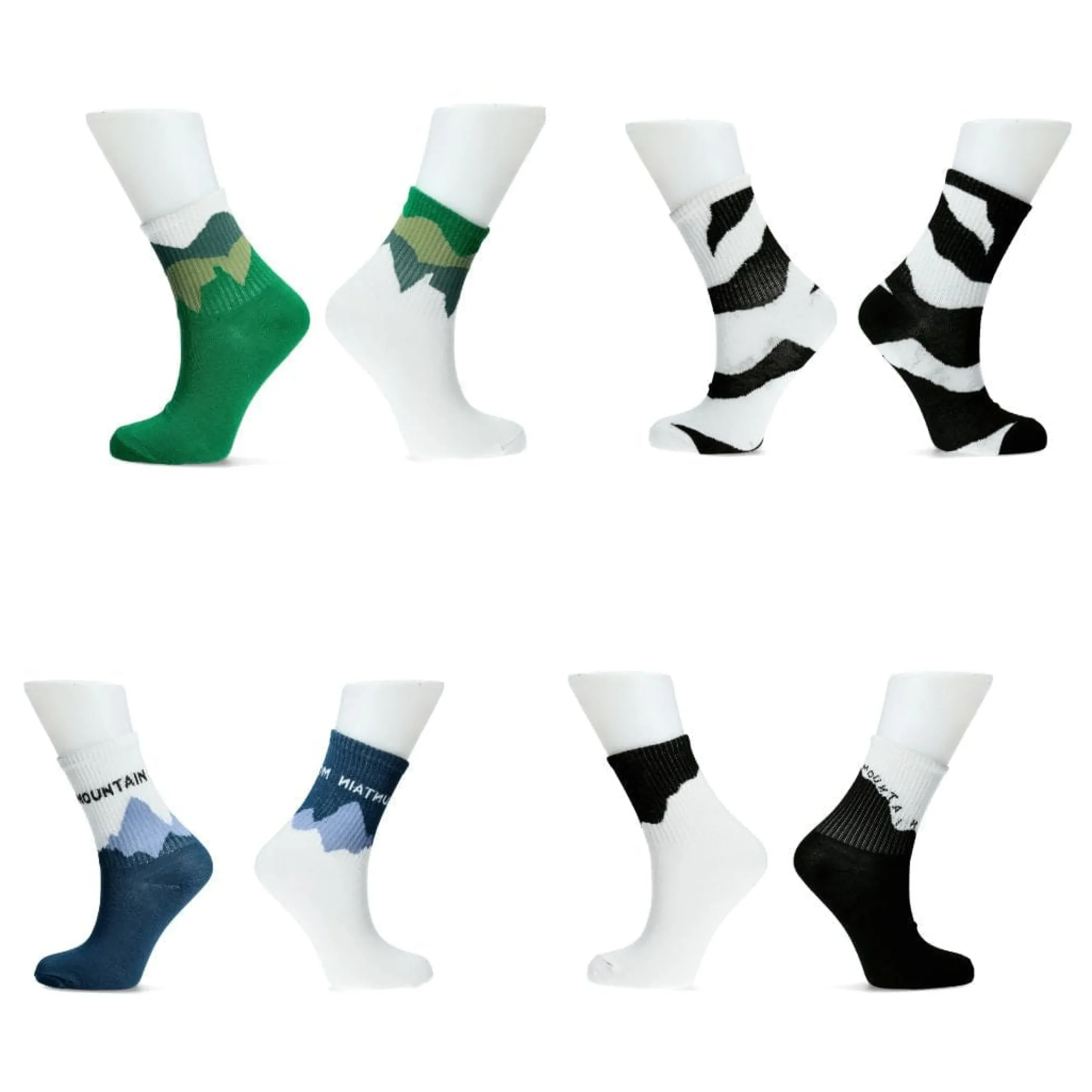 Outlet Laura Vita Chaussettes en lot de 4 paires Mountain