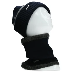 Clearance Laura Vita Duo Bonnet et cache-cou motifs géo
