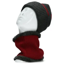 Clearance Laura Vita Duo Bonnet et cache-cou motifs géo