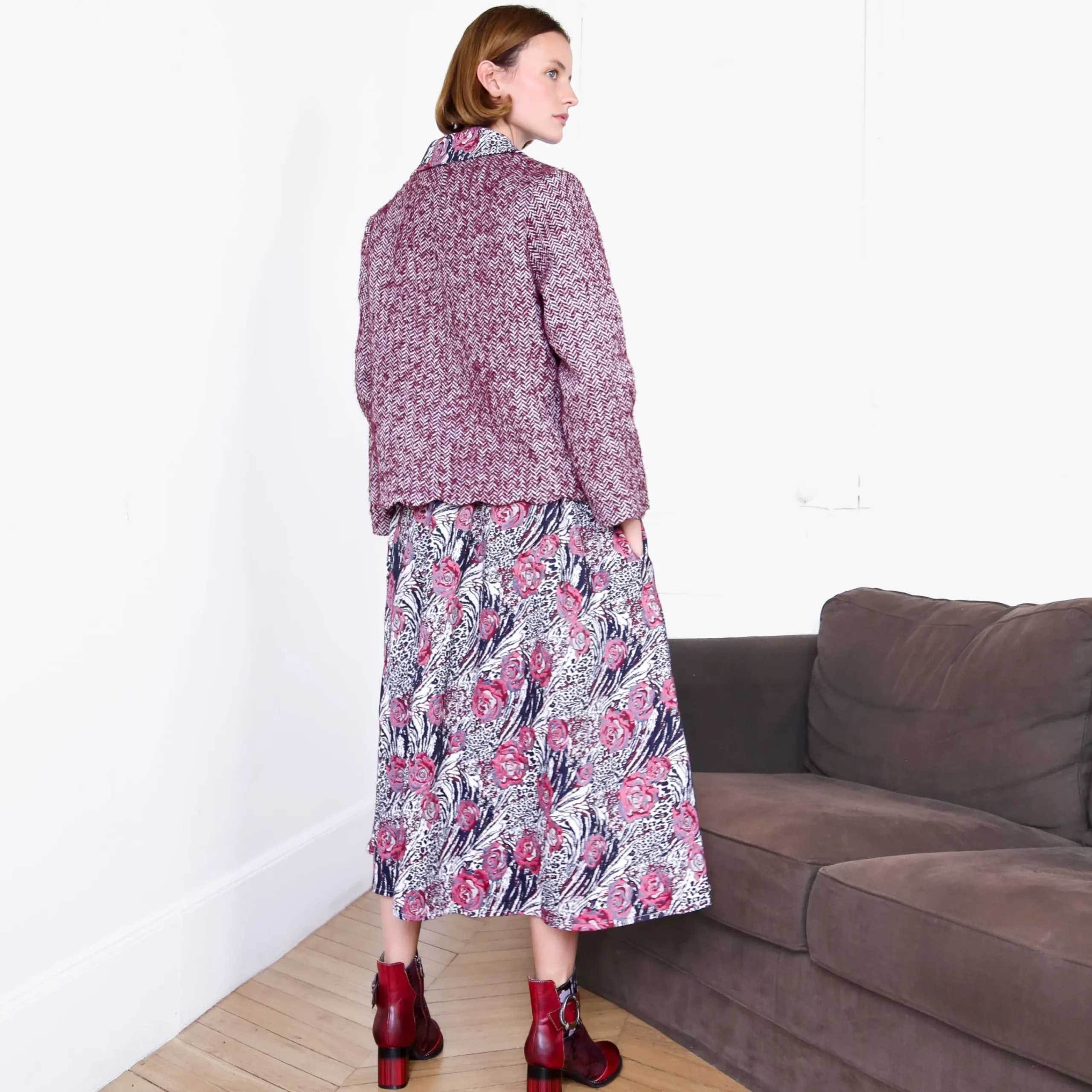 Cheap Laura Vita Jupe Astree Bordeaux Studio