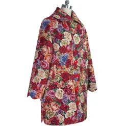 Outlet Laura Vita Manteau Atlas Rouge Studio