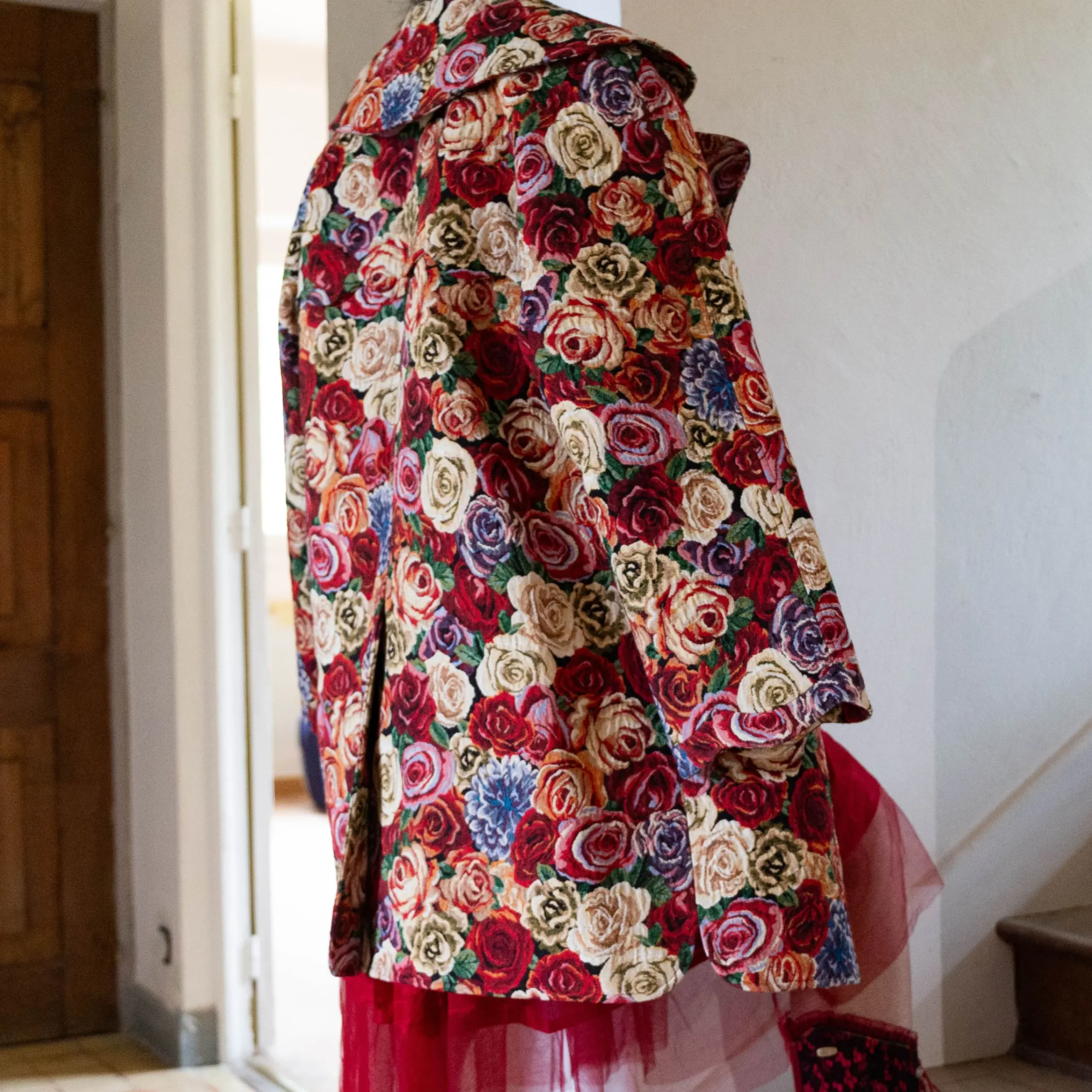 Outlet Laura Vita Manteau Atlas Rouge Studio