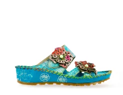 Store Laura Vita Mules - BRYAN 18 Turquoise