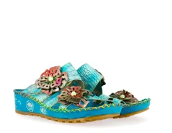 Store Laura Vita Mules - BRYAN 18 Turquoise