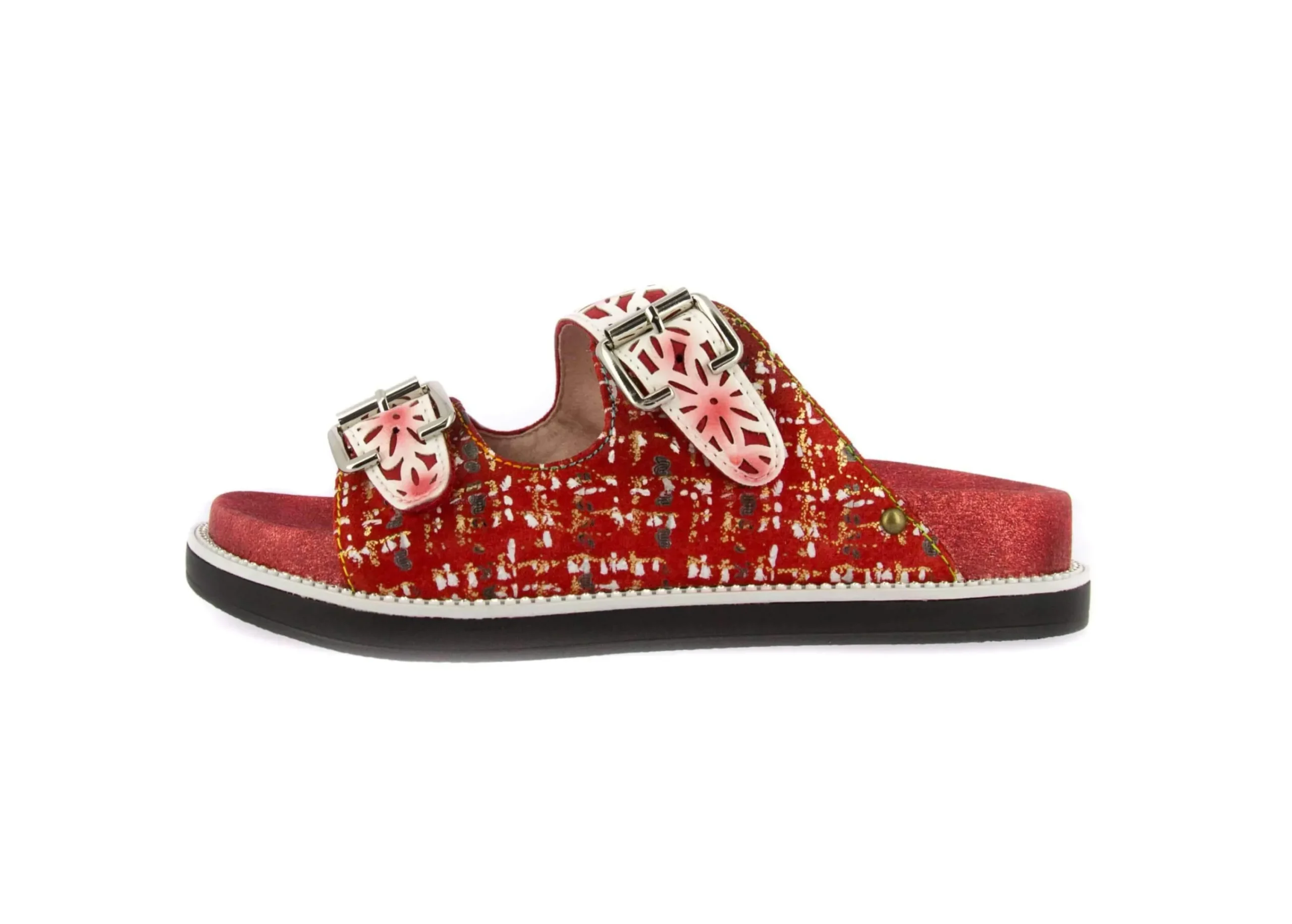 Sale Laura Vita Mules - FACUCONO 029 Rouge