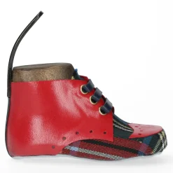 Hot Laura Vita Patère murale pièce unique motif tartan rouge