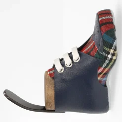 Discount Laura Vita Patère murale pièce unique motif tartan bleu marine