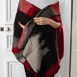 Sale Laura Vita Poncho Encra Bordeaux