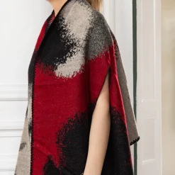 Sale Laura Vita Poncho Encra Bordeaux