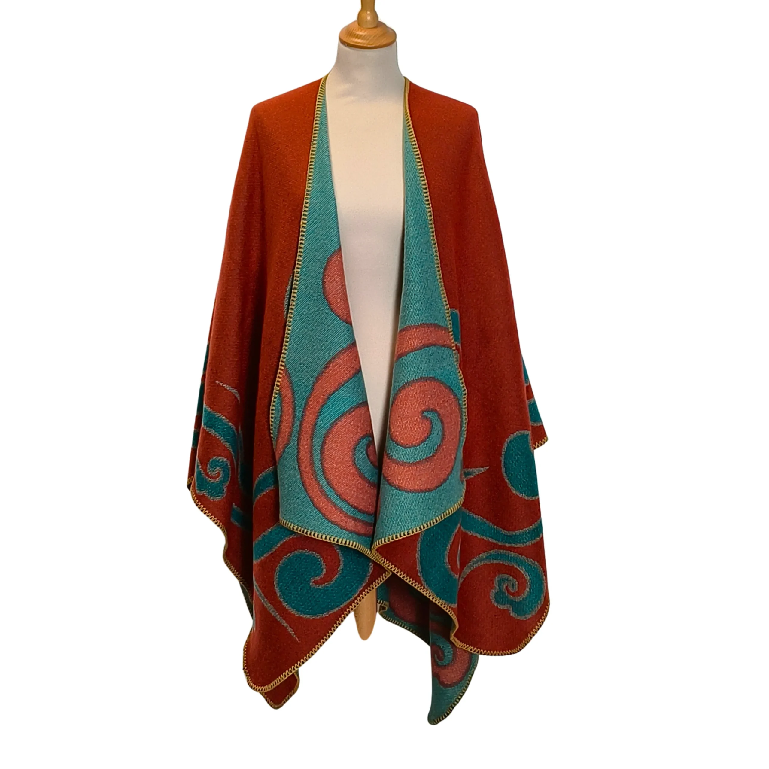 Shop Laura Vita Poncho Spirale