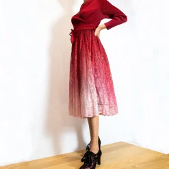 Cheap Laura Vita Robe Dundee Rouge dégradé Exclusivité