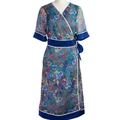 Cheap Laura Vita Robe Heracles Bleu Studio