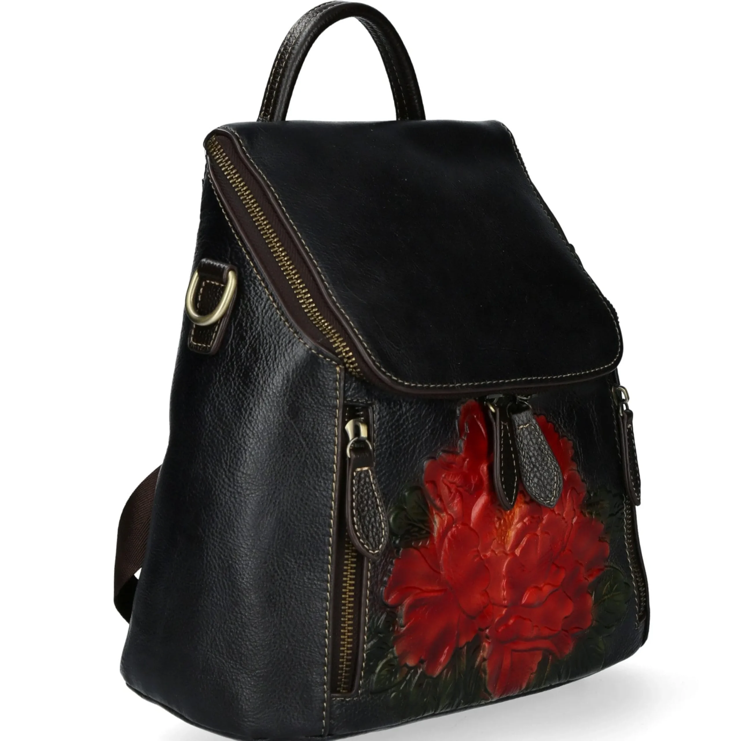 Shop Laura Vita Sac à dos cuir Galopin