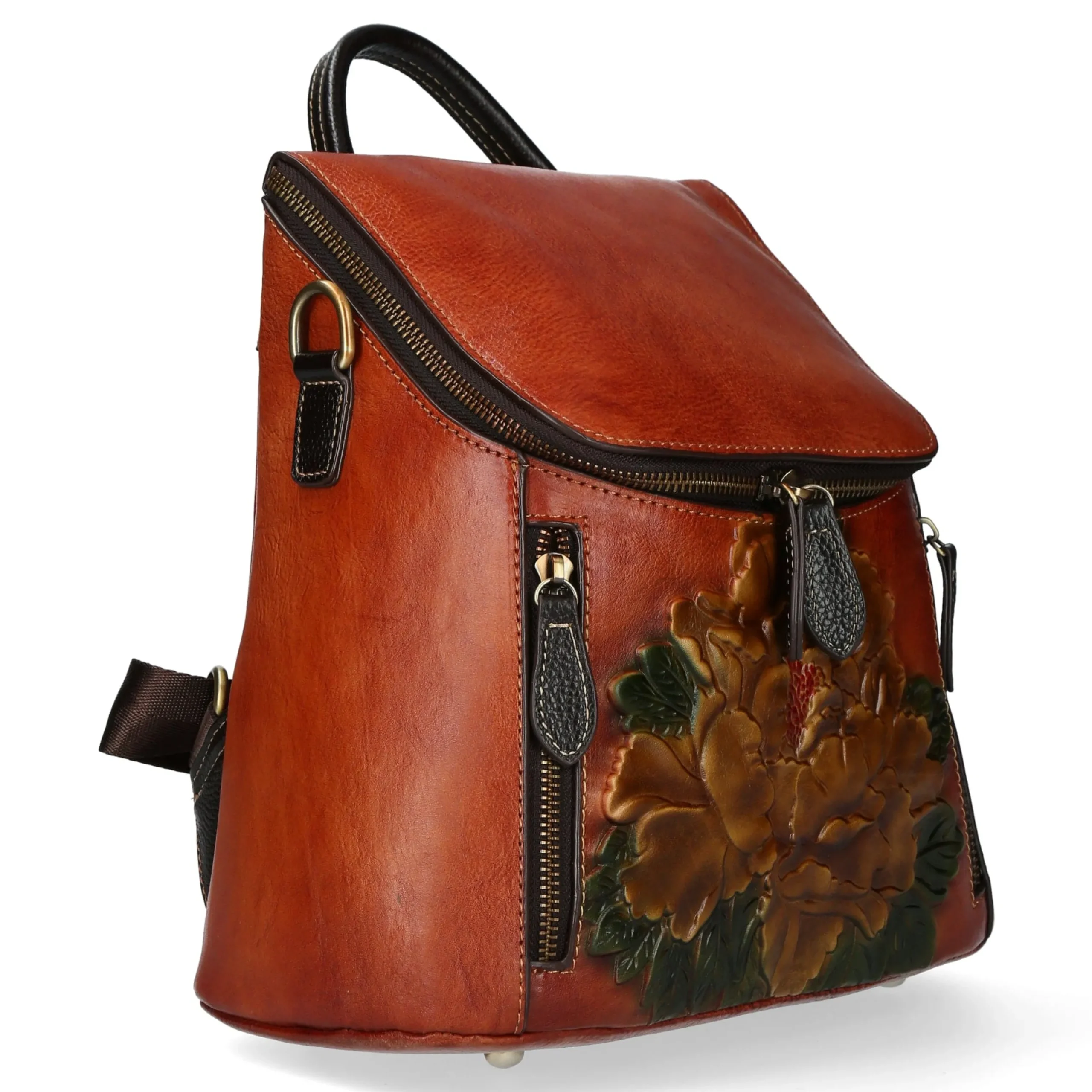 Shop Laura Vita Sac à dos cuir Galopin