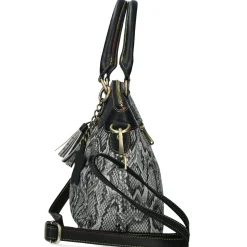 Clearance Laura Vita Sac à main Cuir 4736C Gris