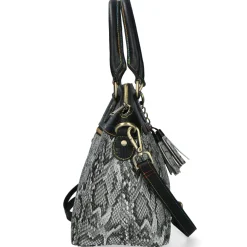 Clearance Laura Vita Sac à main Cuir 4736C Gris