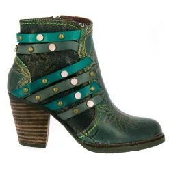 Discount Laura Vita Santiags - Bottines ANGELINA 07 Turquoise