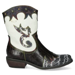 Hot Laura Vita Santiags - Bottines ERCWINAO 12 Noir