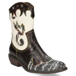 Hot Laura Vita Santiags - Bottines ERCWINAO 12 Noir